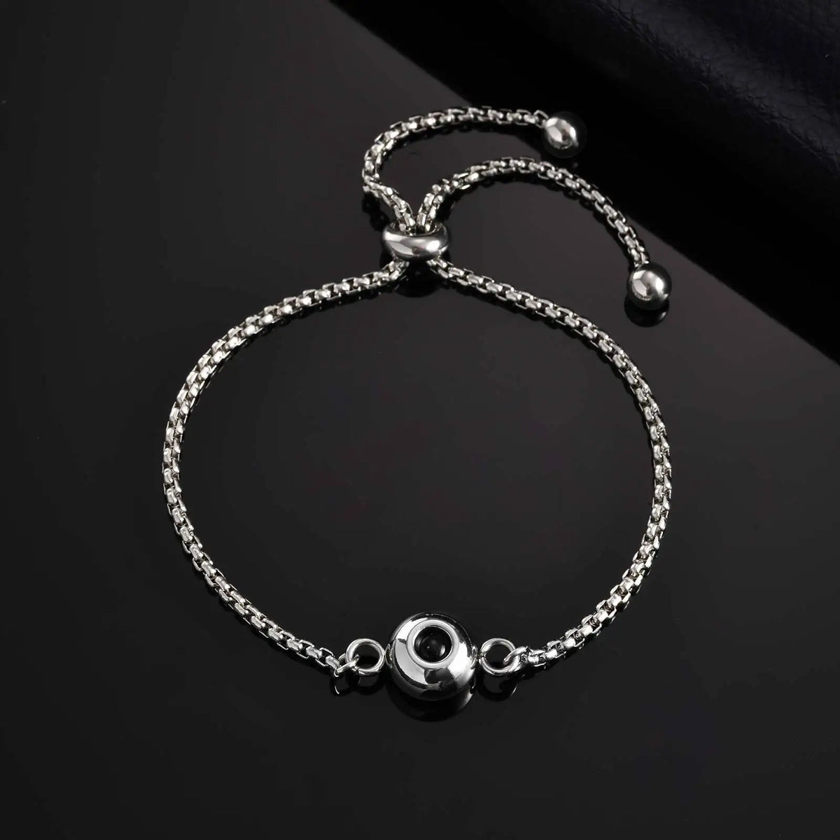 Customized Projection Stone Necklace for Men,Stainless Steel Cuban Chain Collars,Anniversary's Day Gift