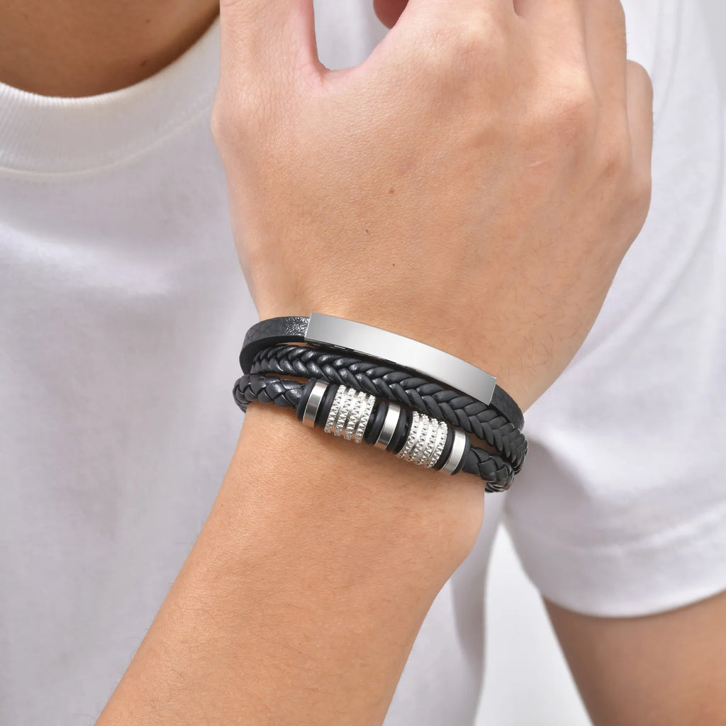 PENDRA Belorin Braided Leather Bracelet