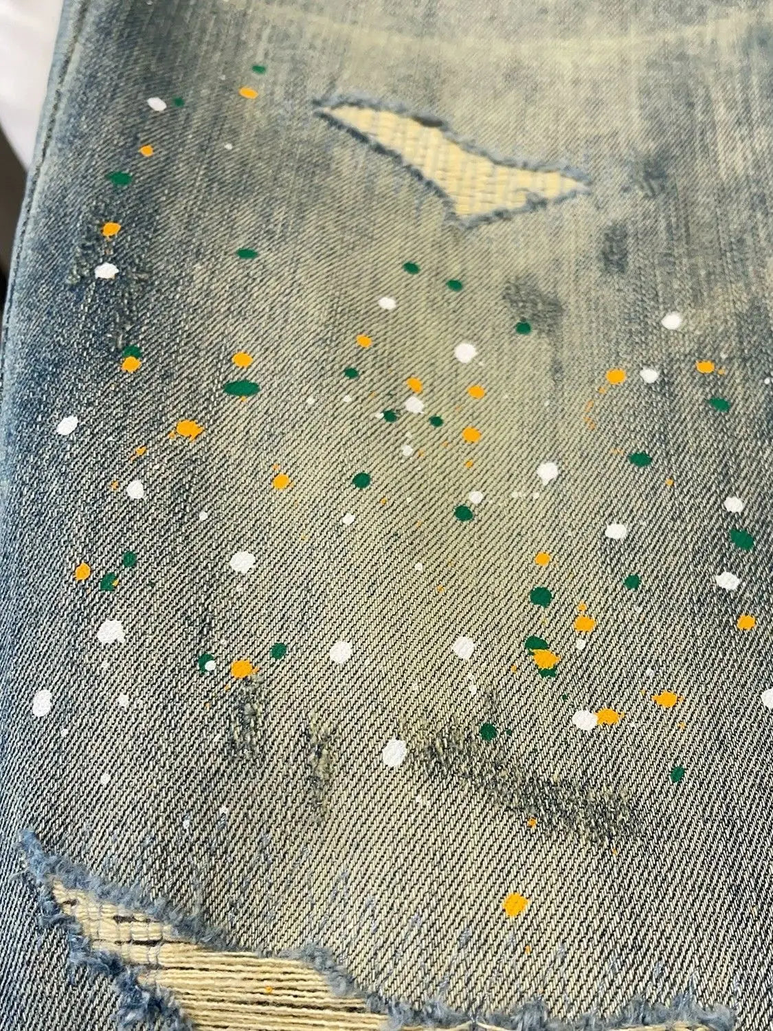 PENDRA Ripped Brand Pants