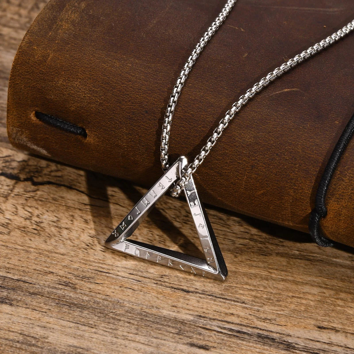 PENDRA Triangle Viking Pendant Necklace