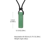 PENDRA Leather Stone Pendant Necklace