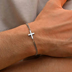 PENDRA Cross Beaded Stone Bracelet