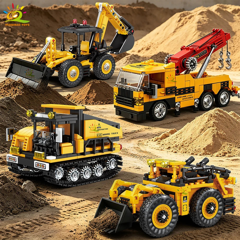 PENDRA Engineering Vehicle Excavator Building Set
