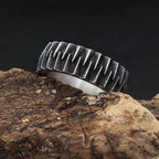 PENDRA Geometra Stainless Steel Geometric Ring