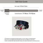 PENDRA Velaellea Leather Skull Gothic Belt