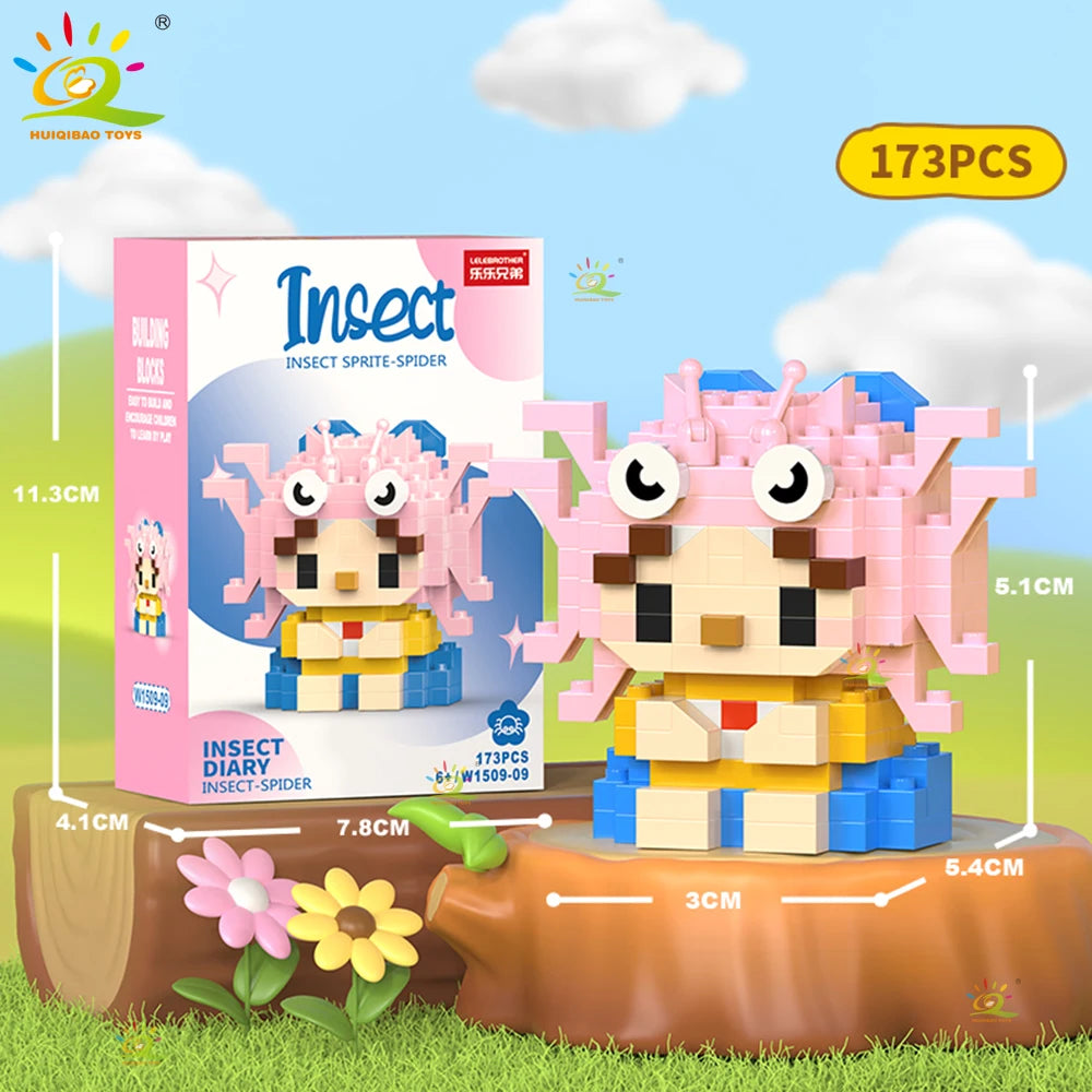 PENDRA Cute Insect Micro Building Set