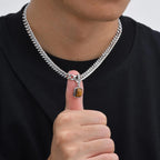 PENDRA Square Cuban Pendant Necklace