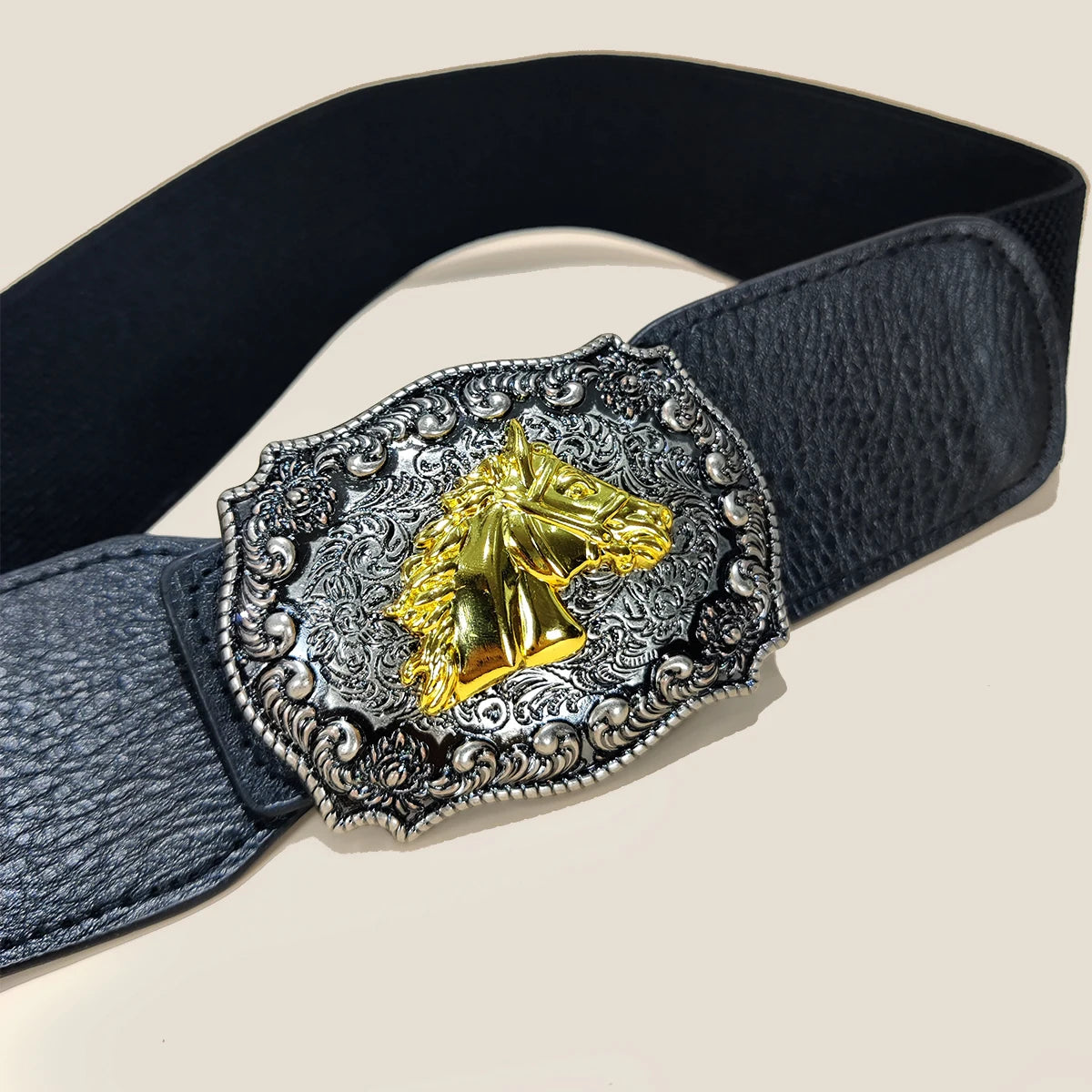 PENDRA Velaia Leather Western Wide Corset Belt