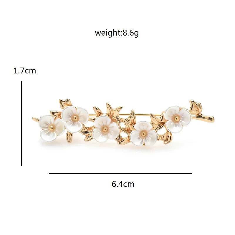 PENDRA Plumelle Pretty Plum Blossom Brooch