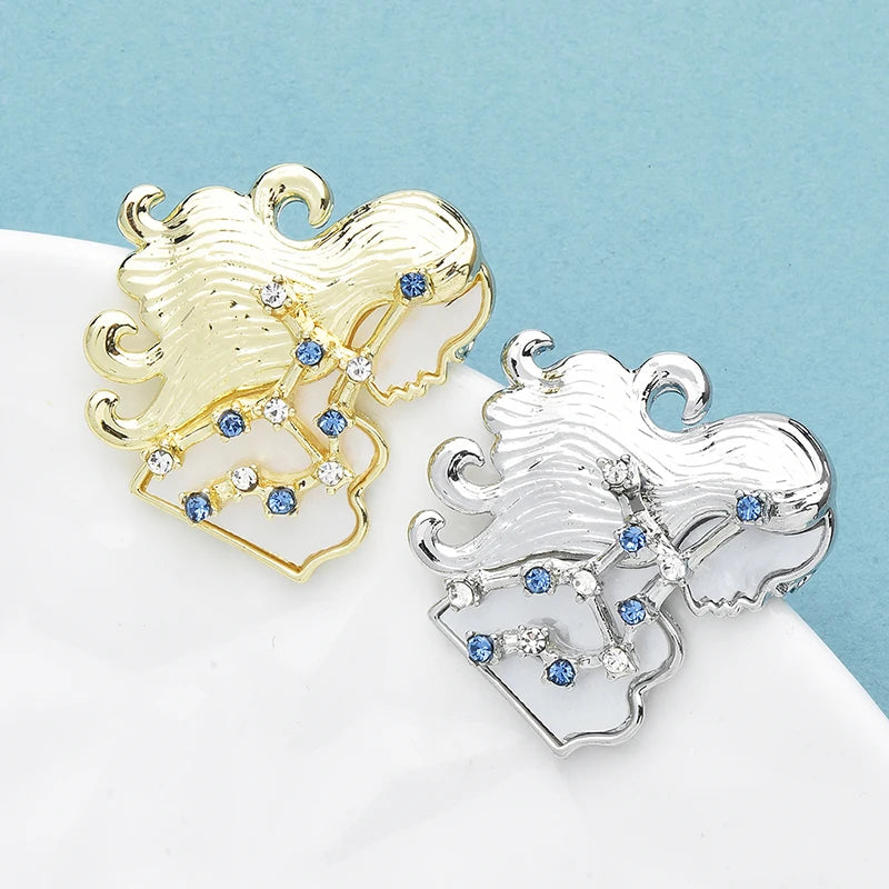 PENDRA Designer Constellations Virgo Brooch