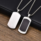 PENDRA Dog Square Dog Tag Necklace