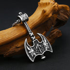 PENDRA Twinaxe Viking Double-Edged Axe Pendant