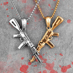 PENDRA Gun Boyfriend Steel Necklace