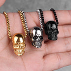 PENDRA Skull Boyfriend Steel Necklace