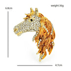 PENDRA Big Horse Head Brooch
