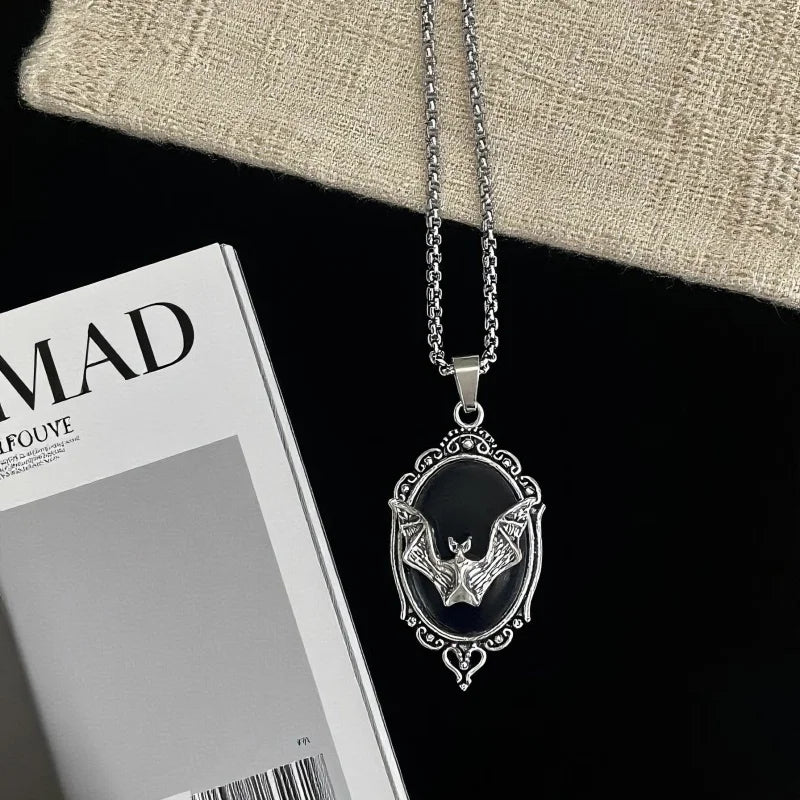 PENDRA Batgoth Gothic Stainless Steel Bat Pendant