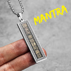 PENDRA Taoism Nine Character Steel Necklace