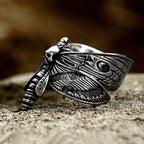 PENDRA Butterflyskull Gothic Butterfly Skull Ring