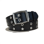 PENDRA Elarara Leather Black D-Buckle Star Belt