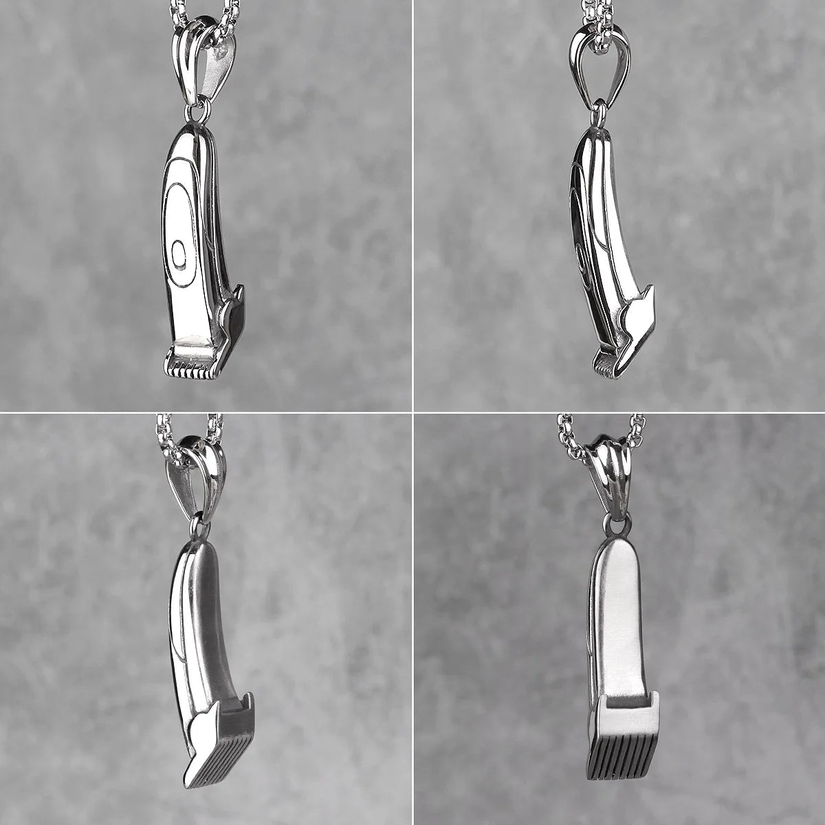 PENDRA Barber Shaver Haircut Steel Necklace