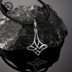 PENDRA Celtic Knot Rune Steel Necklace