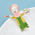 PENDRA Drawing Painter Brooch