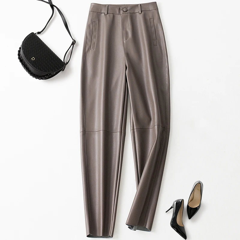 PENDRA Carrot Fit High Waist Cropped Pants