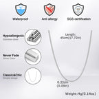 PENDRA Cuban Silver Chain Necklace