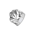PENDRA Pokerluck Stainless Steel Lucky Poker Ring