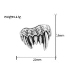 PENDRA Beastfang Gothic Beast Teeth Ring