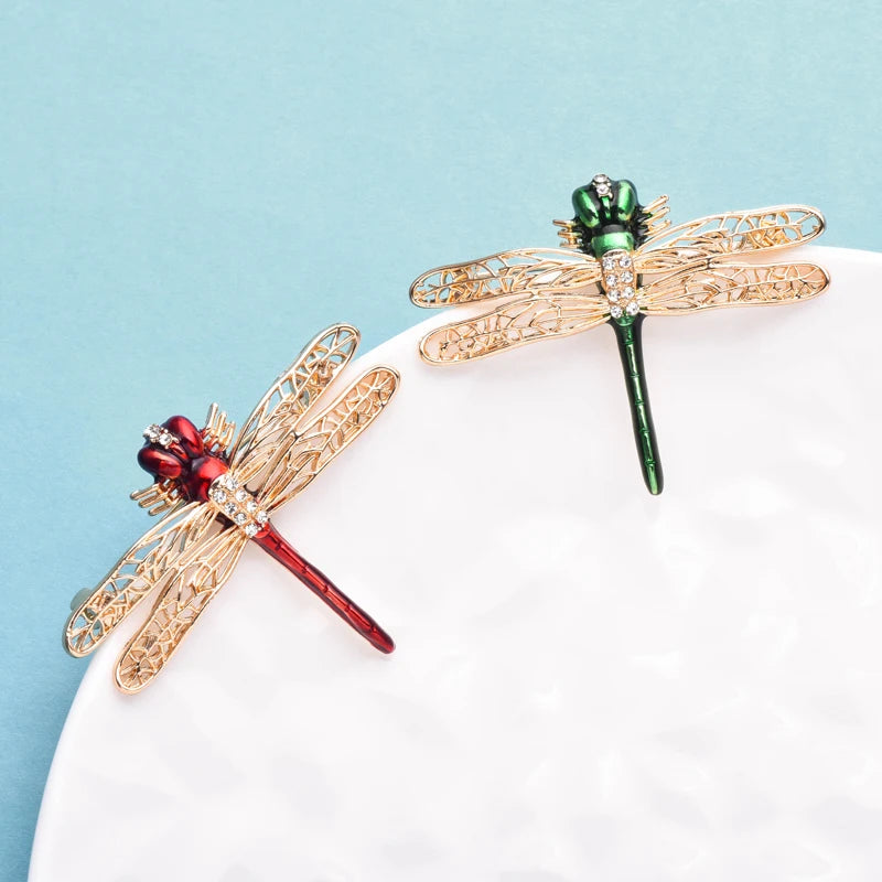 PENDRA Beautiful Dragonfly 2-color Brooch