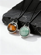 PENDRA Tiger Stone Pendant Necklace