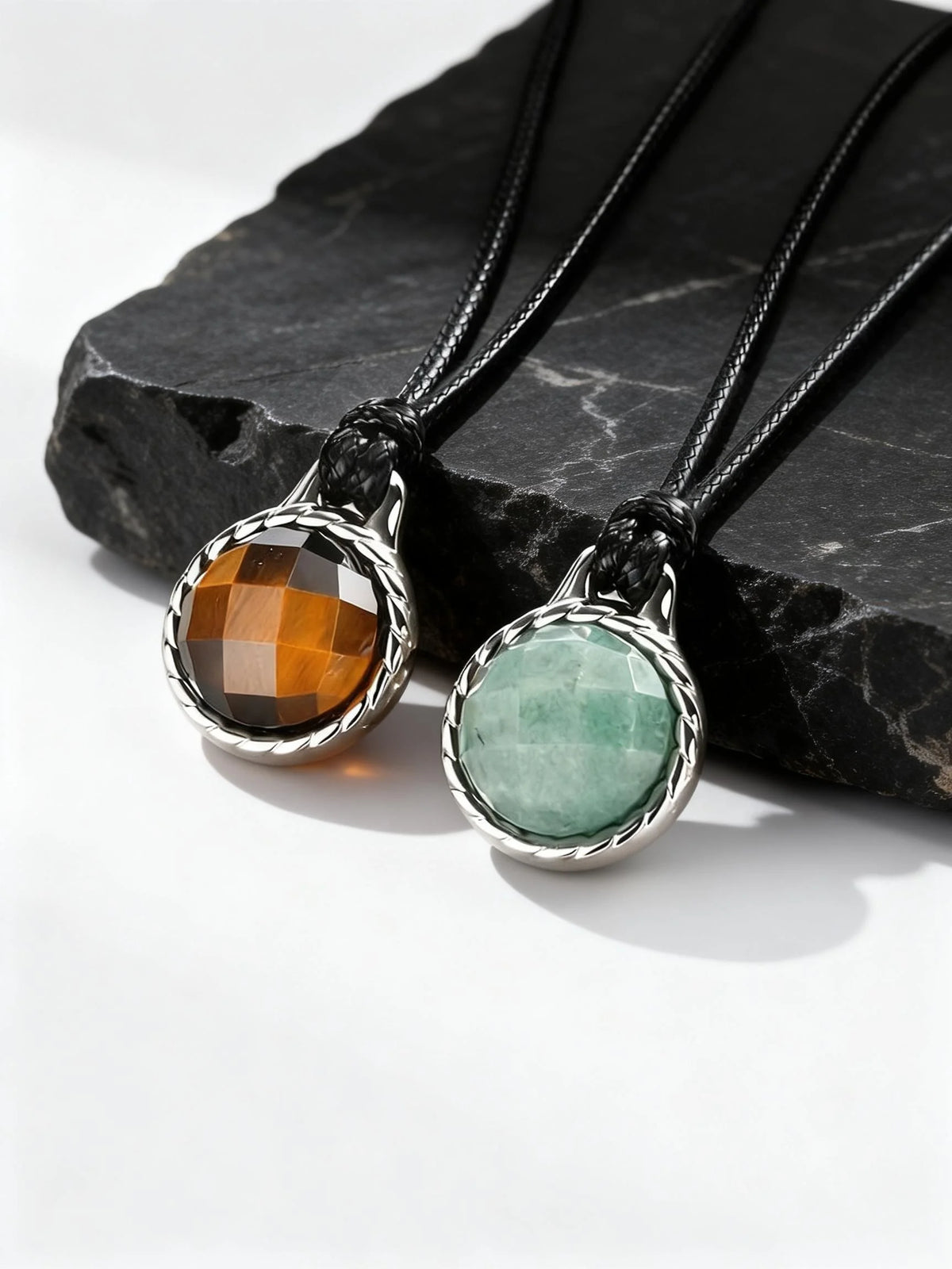 PENDRA Tiger Stone Pendant Necklace