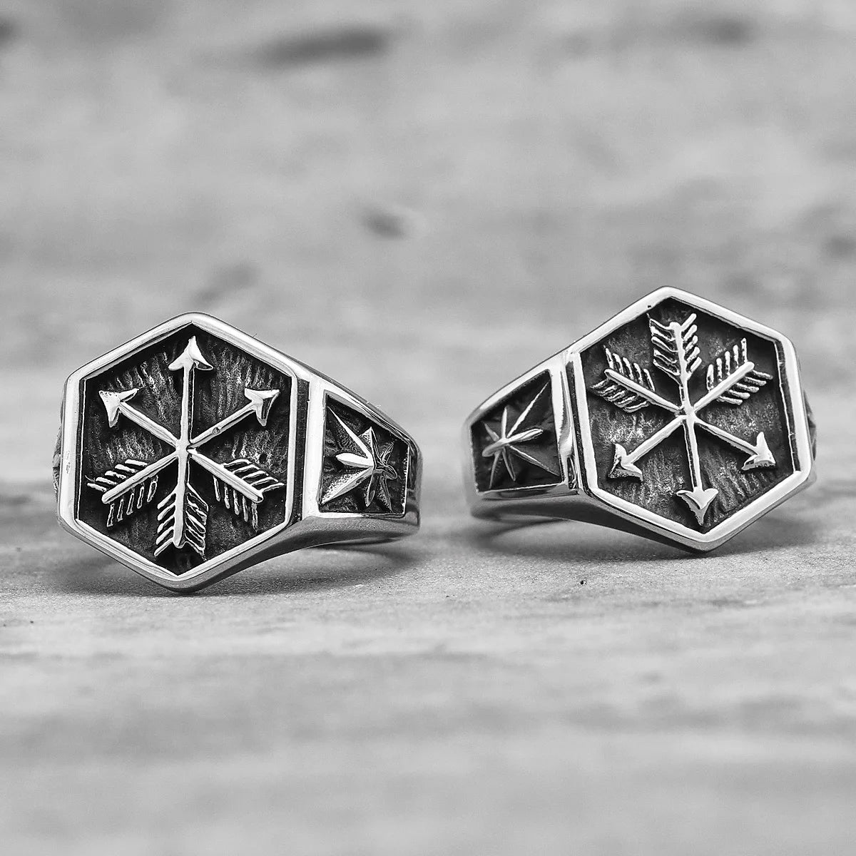 Arrow of Eros Stainless Steel Mens Rings Unique Charm Punk for Couple Male Boyfriend Biker Jewelry Creativity Gift Wholesale