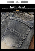 PENDRA Denim Straight Ripped Pants