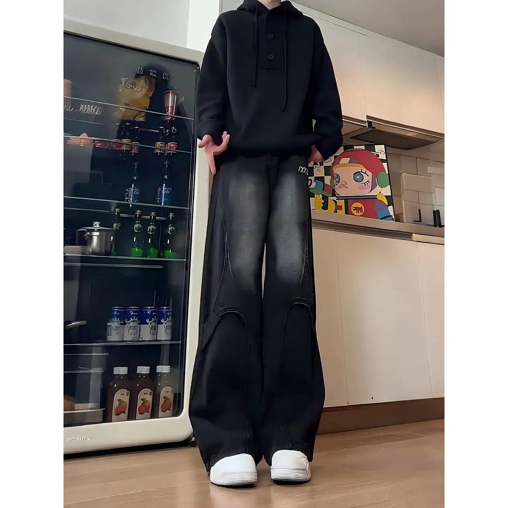 PENDRA Street Black Tooling Jeans