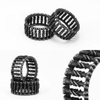 PENDRA Bone Rock Minimalism Steel Ring