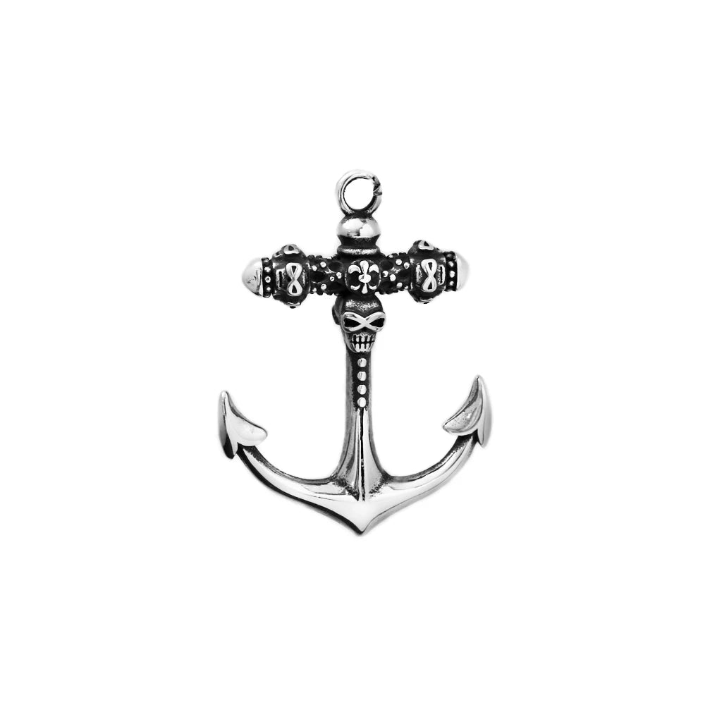 PENDRA Vikinganchor Stainless Steel Anchor Necklace