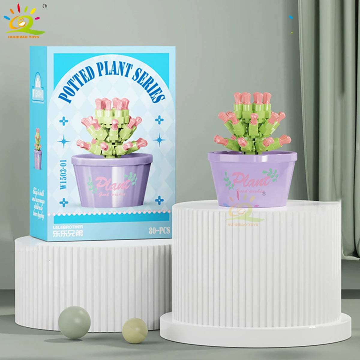 PENDRA Succulent Potted Floral Building Set