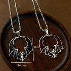 PENDRA Batwing Halloween Stainless Steel Necklace