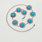 PENDRA Fayeaya Turquoise Boho Waist Chain Belt