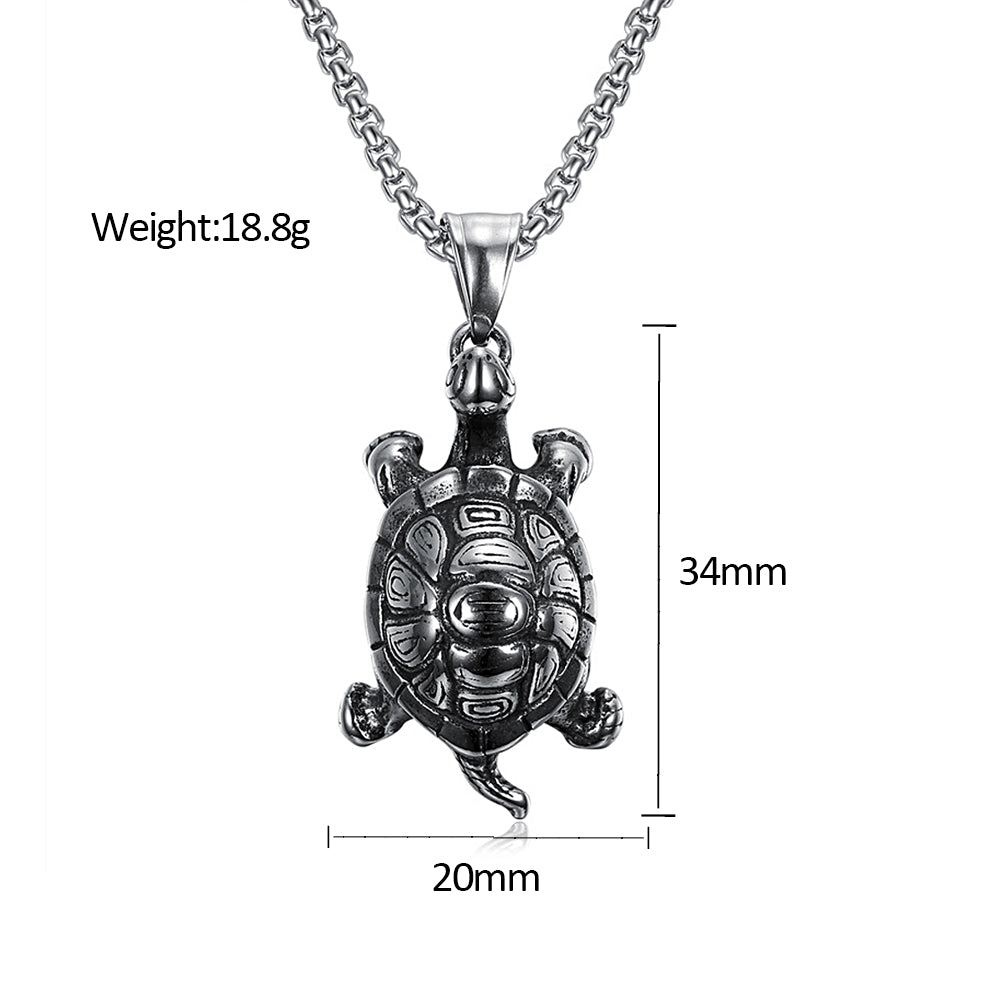 PENDRA Turtlenova Stainless Steel Turtle Necklace