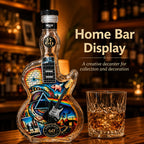 Pink Floyd  Rock Music Inspired Glass Whiskey Decanter Creative Guitar Liquor Bottle Collector Display Gift for Music Fans