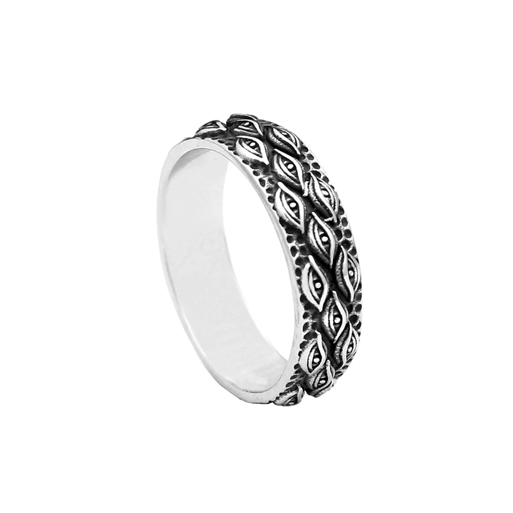 PENDRA EvilEye 316L Stainless Steel Evil Eye Ring