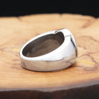 PENDRA Black8 Stainless Steel Number 8 Ring