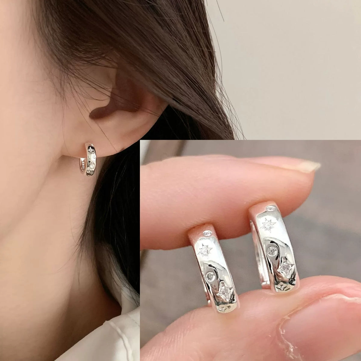 PENDRA Sterling Silver 5 Earrings
