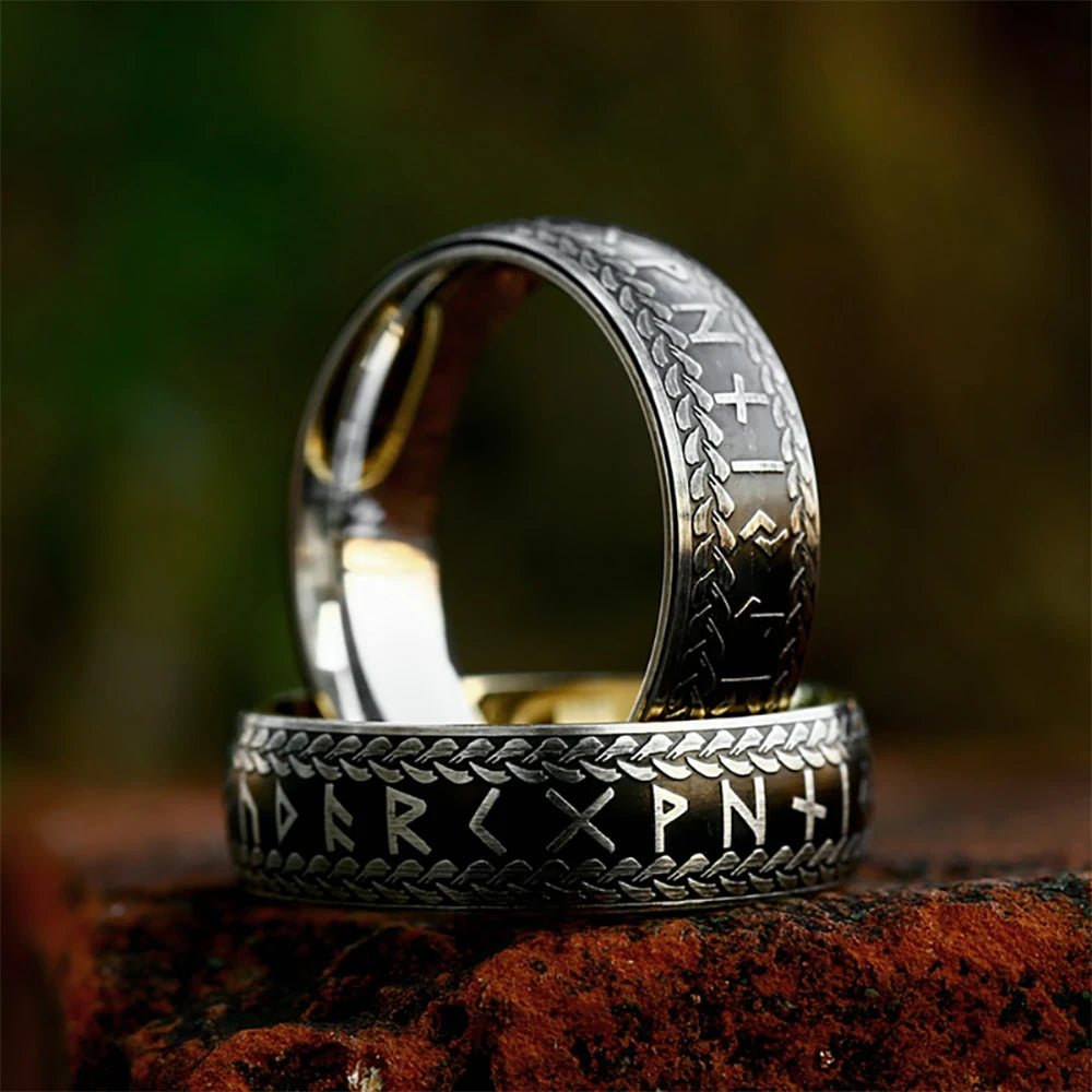 PENDRA Runestone Nordic Viking Rune Ring