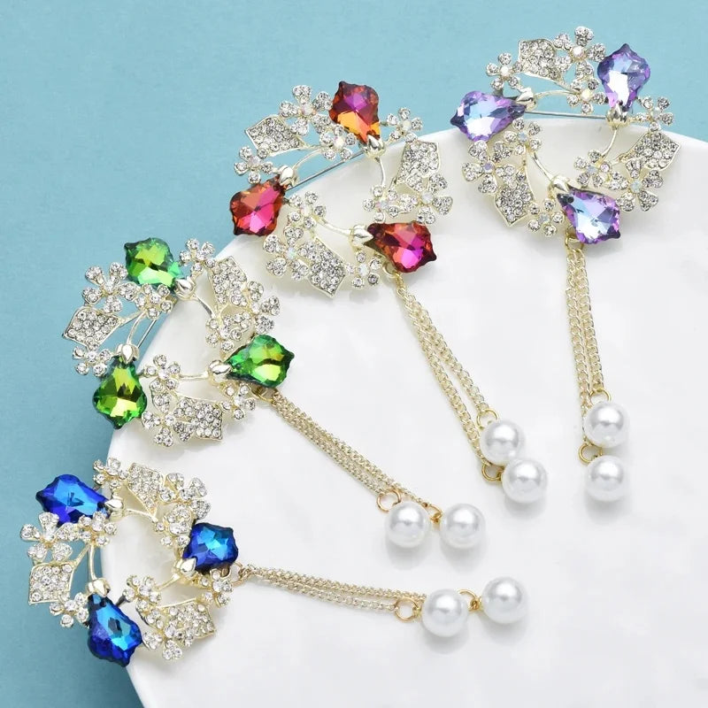 PENDRA Birdflora Bird and Flower Brooch