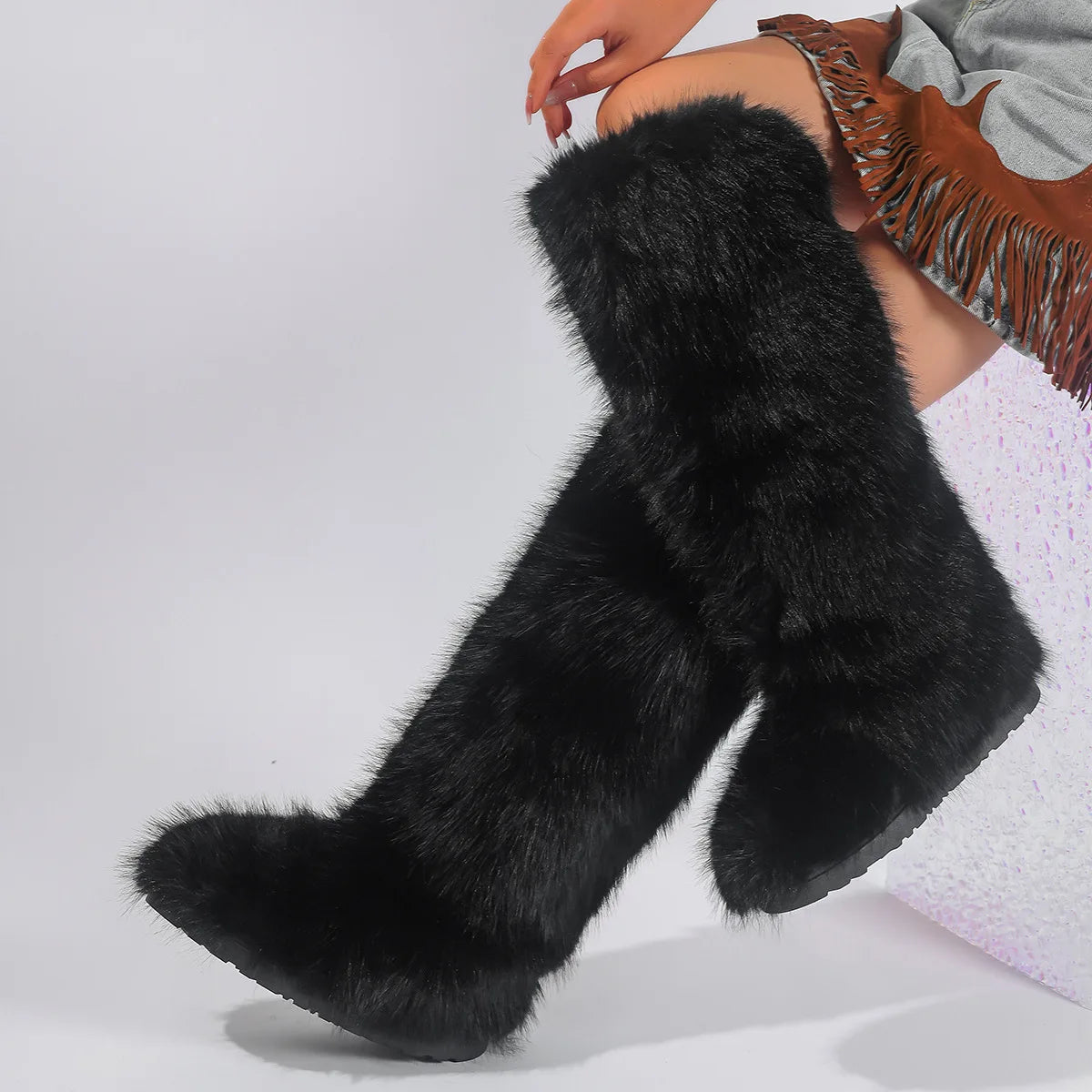 PENDRA Knee Warm Imitation Boots