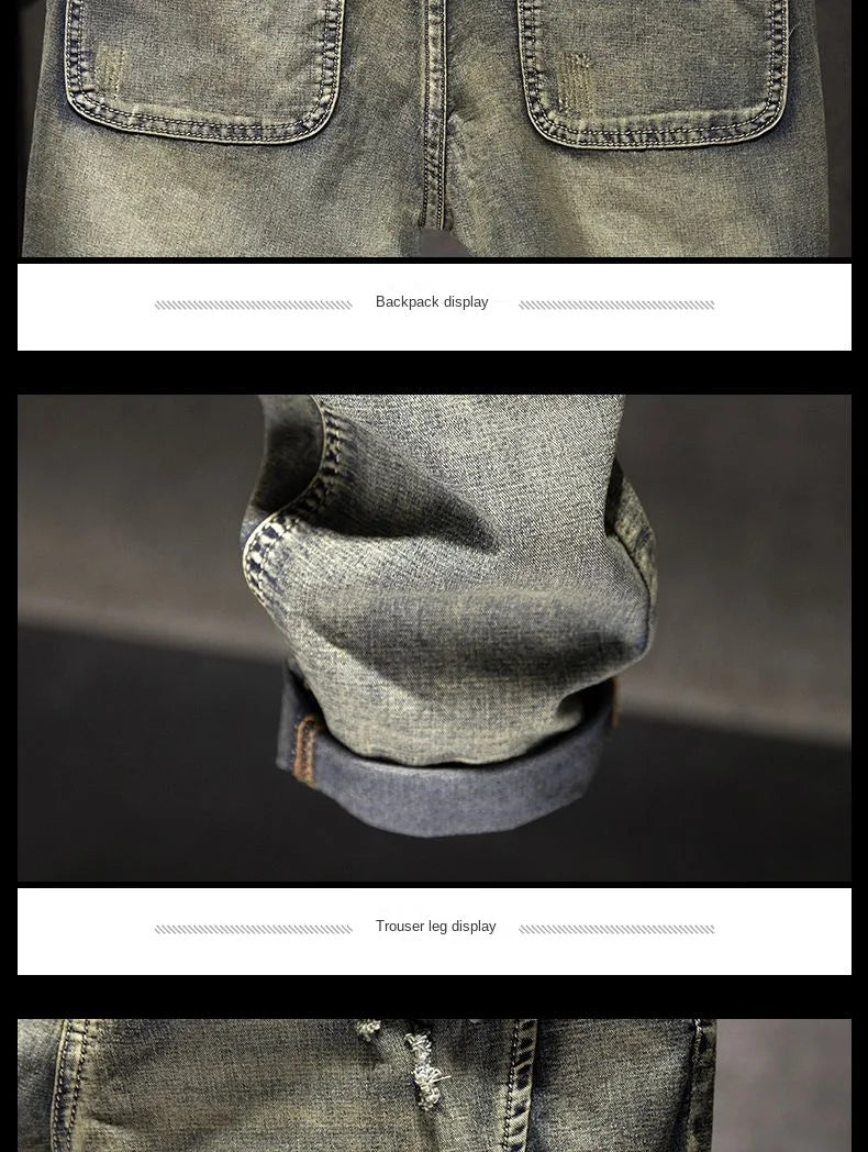 PENDRA Denim Straight Pants